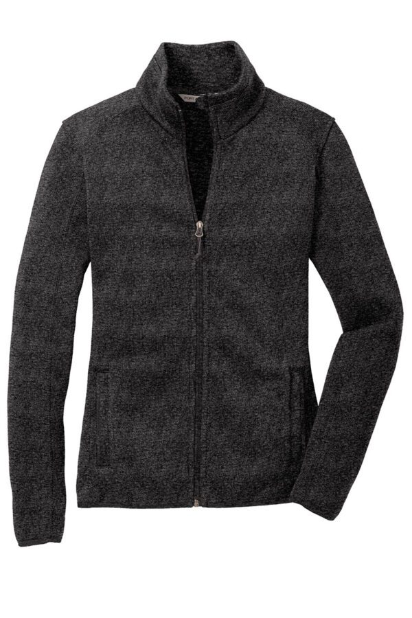 Port Authority® Ladies Sweater Fleece Jacket - Image 2