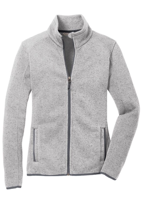 Port Authority® Ladies Sweater Fleece Jacket - Image 4