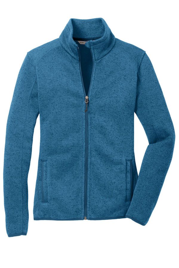 Port Authority® Ladies Sweater Fleece Jacket - Image 3