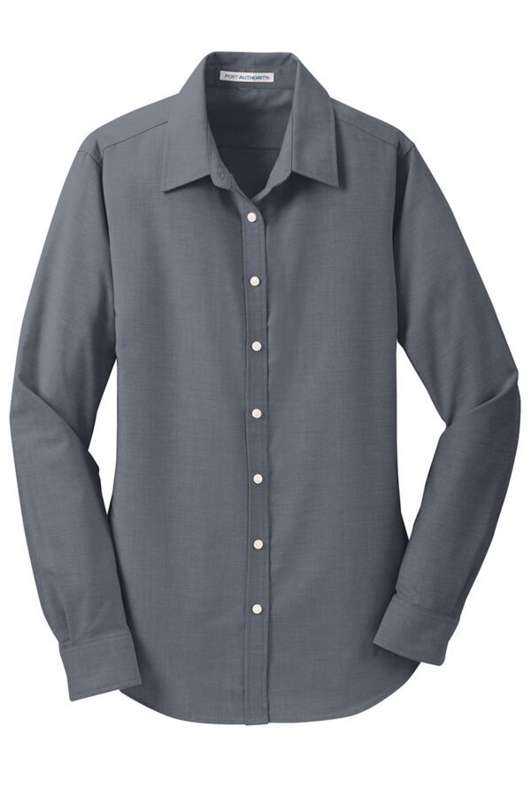 L658 Port Authority® Ladies SuperPro™ Oxford Shirt - Image 7