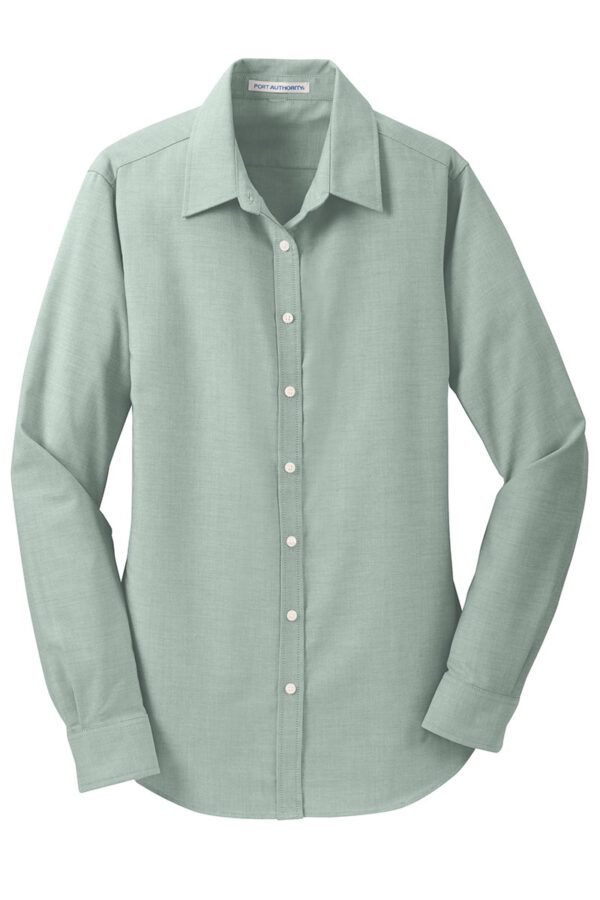 L658 Port Authority® Ladies SuperPro™ Oxford Shirt - Image 6