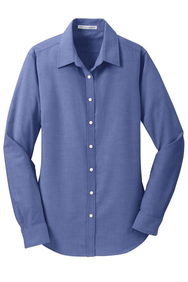 L658 Port Authority® Ladies SuperPro™ Oxford Shirt - Image 5