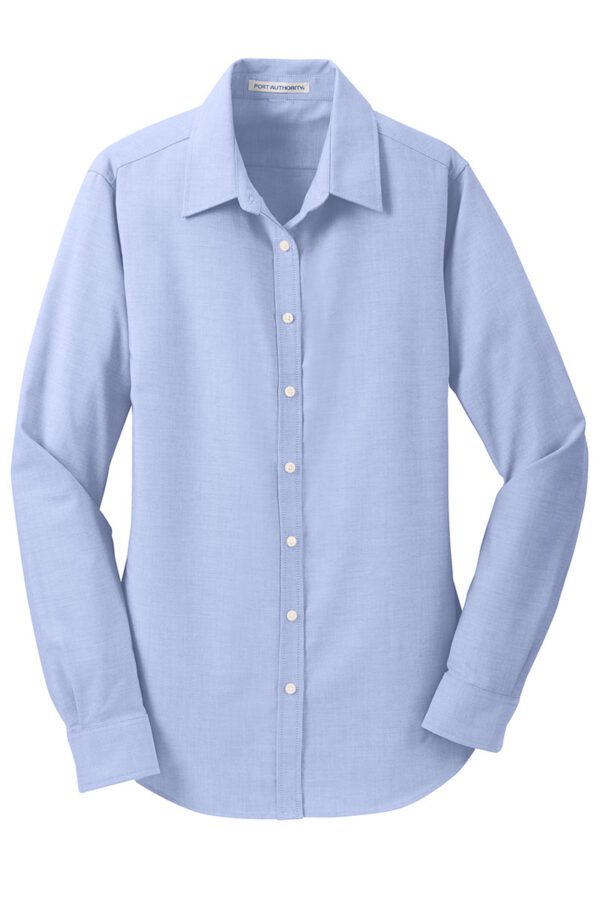 L658 Port Authority® Ladies SuperPro™ Oxford Shirt - Image 4