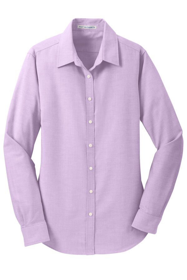 L658 Port Authority® Ladies SuperPro™ Oxford Shirt - Image 3