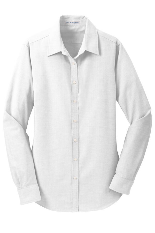 L658 Port Authority® Ladies SuperPro™ Oxford Shirt - Image 2