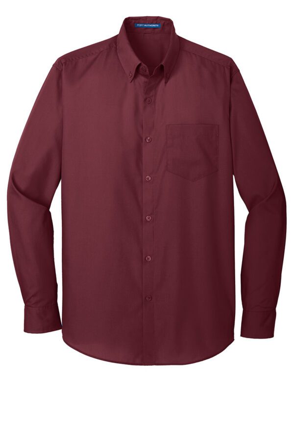 Port Authority® Long Sleeve Carefree Poplin Shirts - Image 6