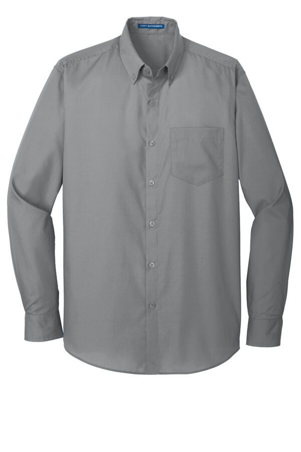 Port Authority® Long Sleeve Carefree Poplin Shirts - Image 2