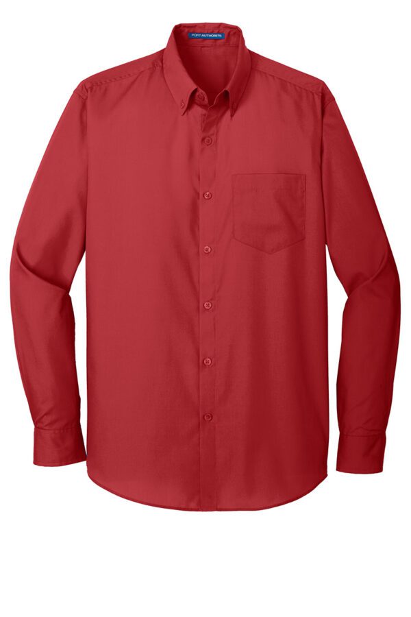 Port Authority® Long Sleeve Carefree Poplin Shirts - Image 11