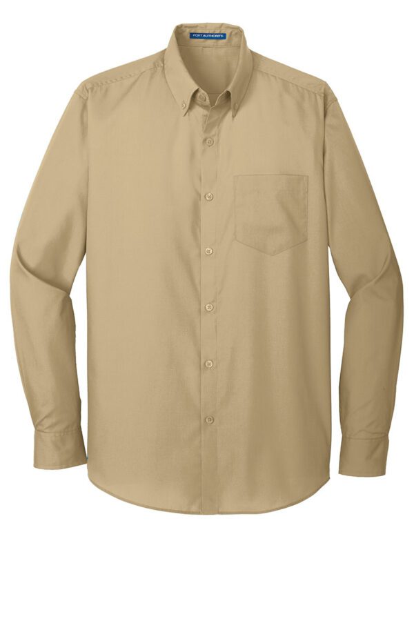 Port Authority® Long Sleeve Carefree Poplin Shirts - Image 8