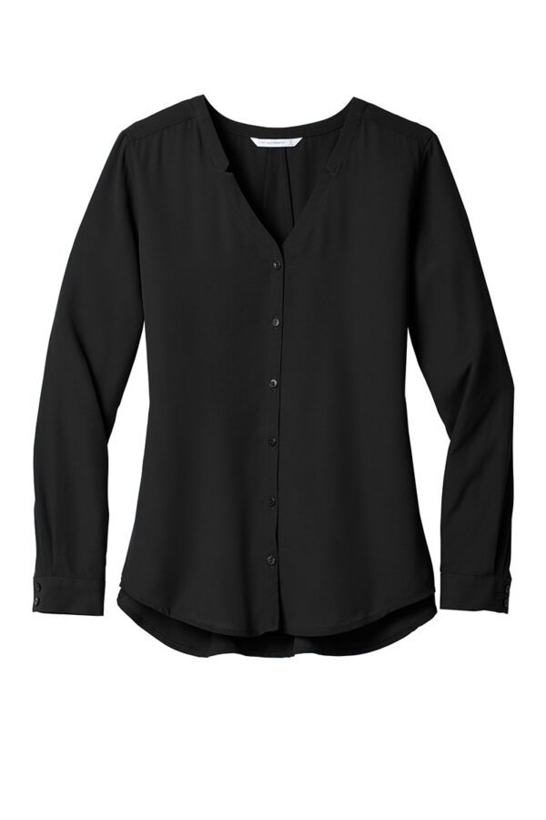 Port Authority ® Ladies Long Sleeve Button-Front Blouse - Image 5