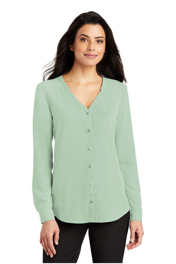 Port Authority ® Ladies Long Sleeve Button-Front Blouse