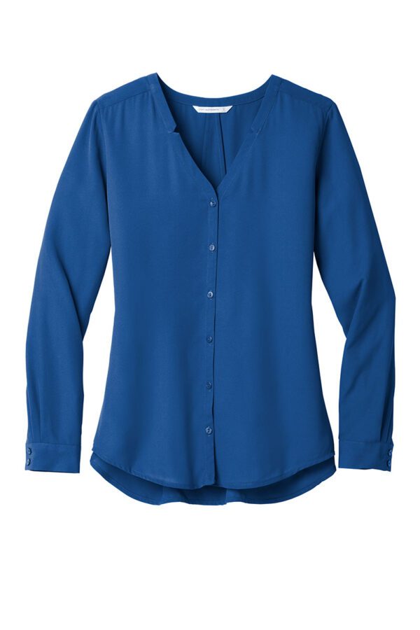 Port Authority ® Ladies Long Sleeve Button-Front Blouse - Image 6