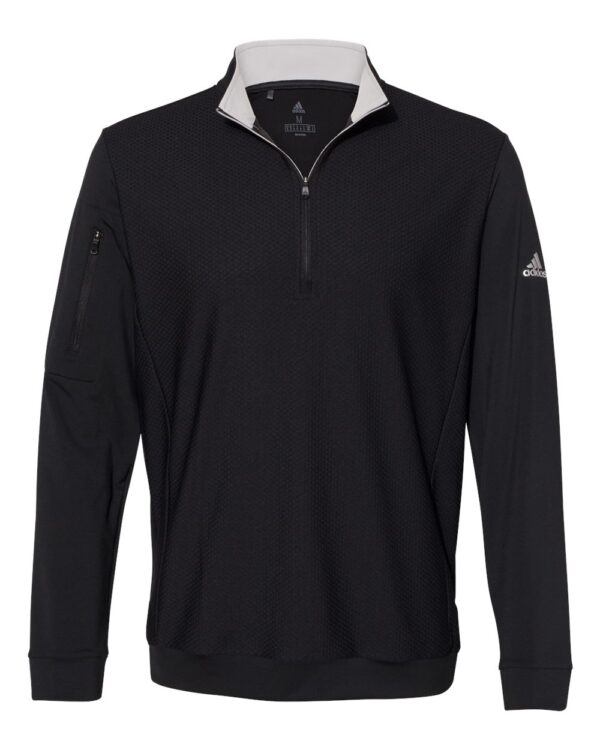 Adidas - Performance Textured Quarter-Zip Pullover - Image 5