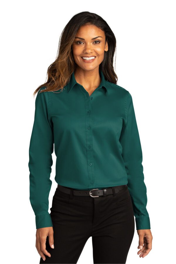 Port Authority® Ladies Long Sleeve SuperPro React ™ - Image 2