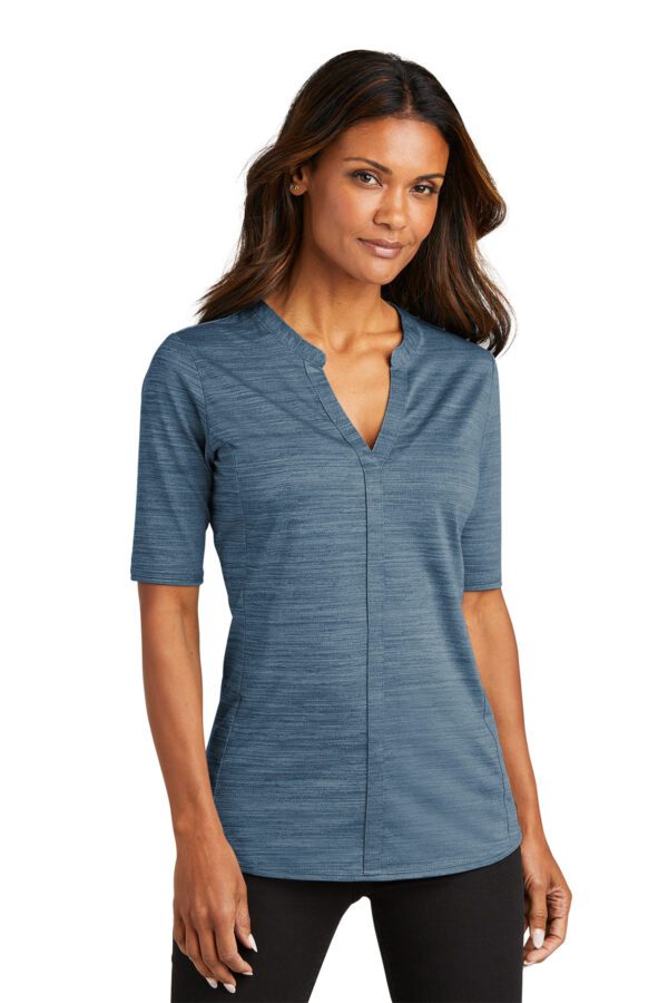 Port Authority ® Ladies Stretch Heather Open Neck Top - Image 4