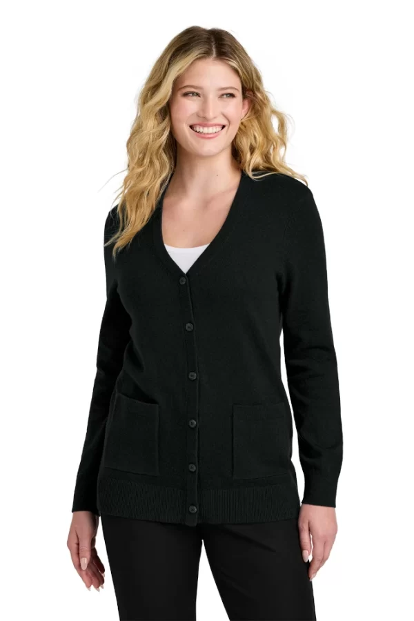 Port Authority® Women’s Easy Care Button-Up Cardigan Sweater - Image 2